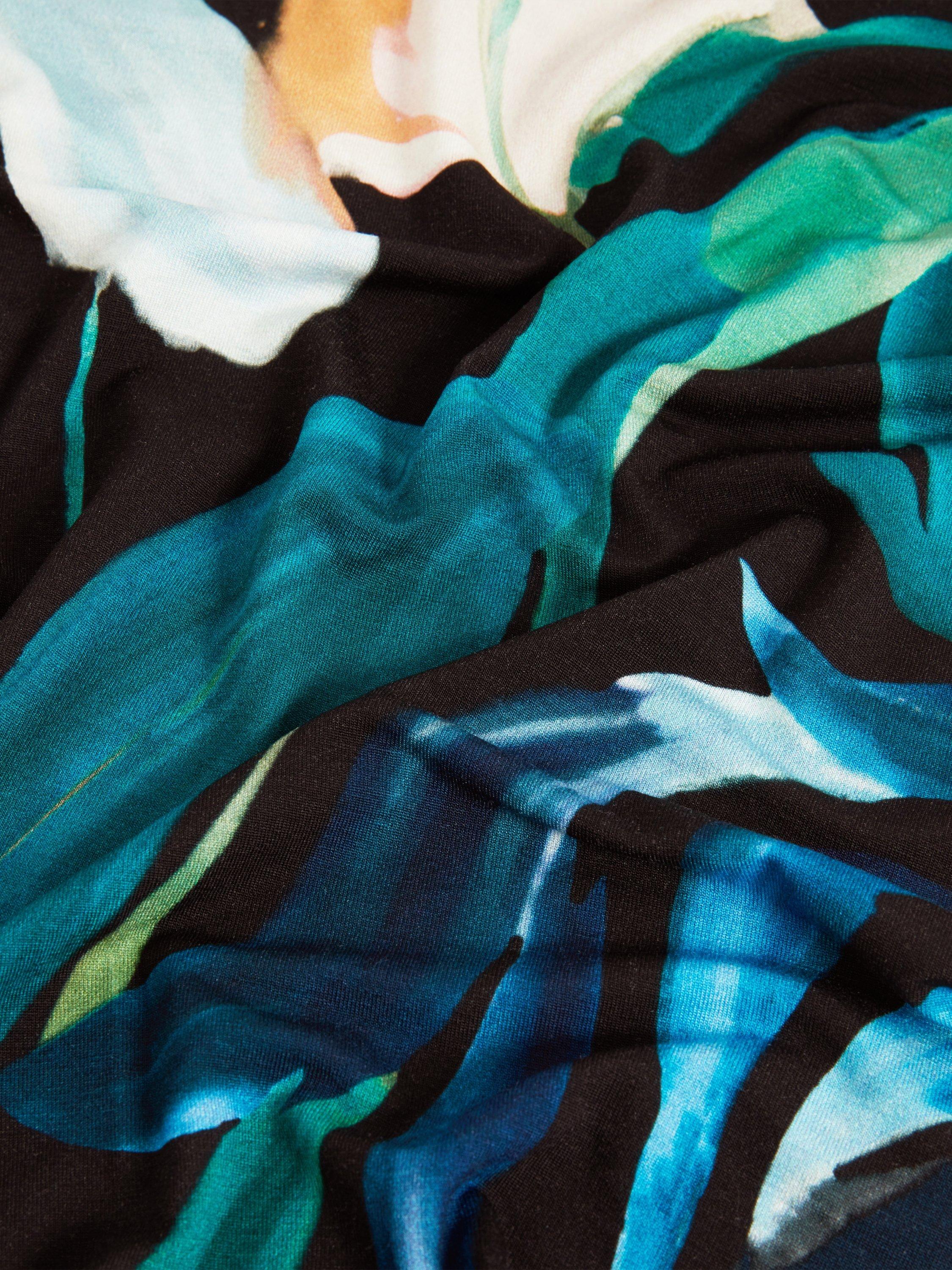 Product image 6 of 8, which shows Ted Baker Leaf Graphic Fitted T-Shirt, Black, 6