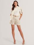 Ted Baker Linen Tailored Shorts, Natural