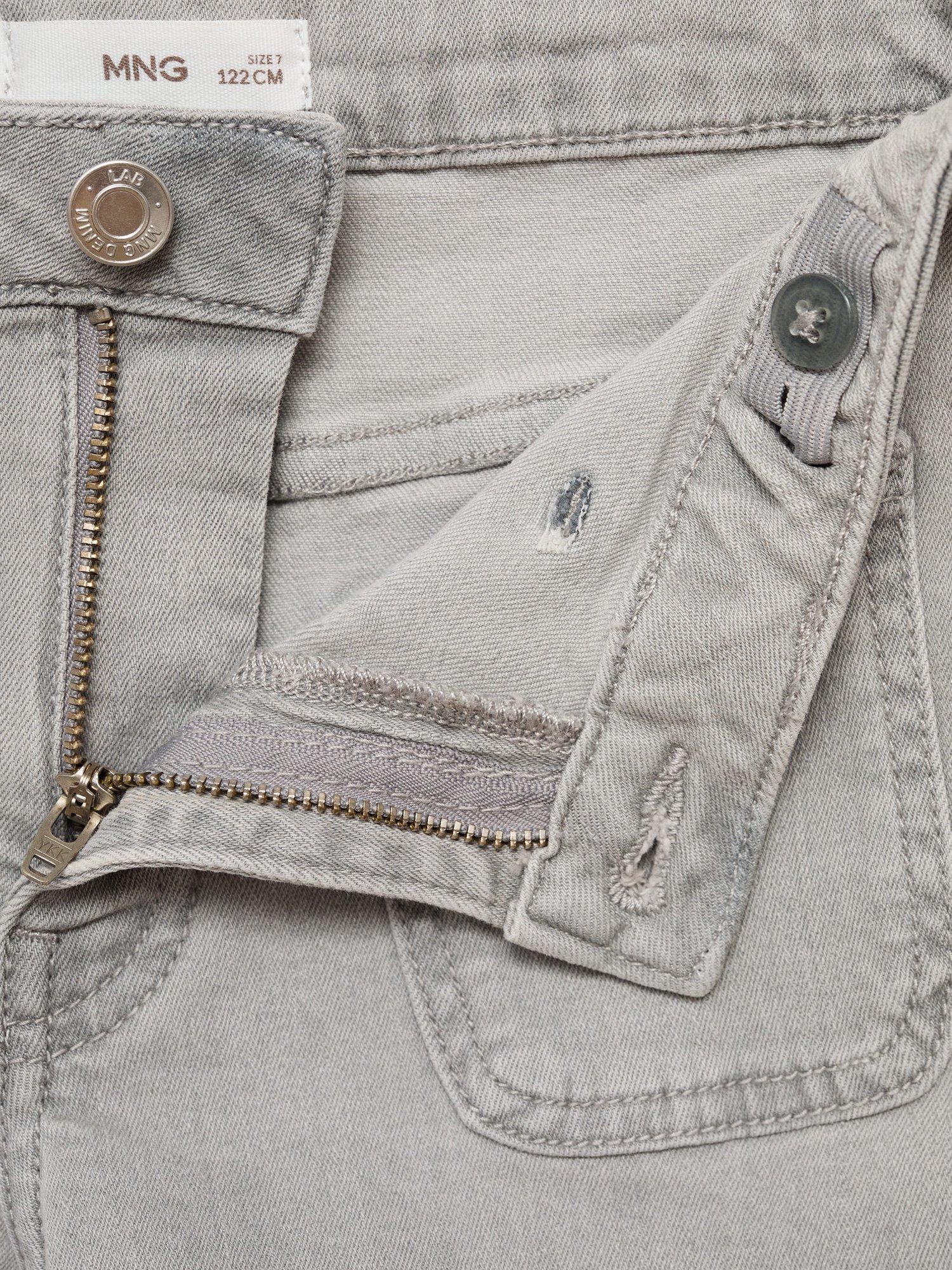 Product image 6 of 6, which shows Mango Kids' Jenna Shorts, Open Grey, 6 years