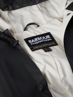 Barbour International Recoleta Longline Showerproof Jacket - view 2, Black