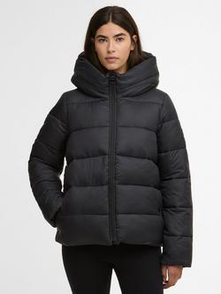 Barbour International Olivios Hooded Puffer Jacket, Black, Black