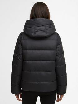 Barbour International Olivios Hooded Puffer Jacket, Black - view 2, Black