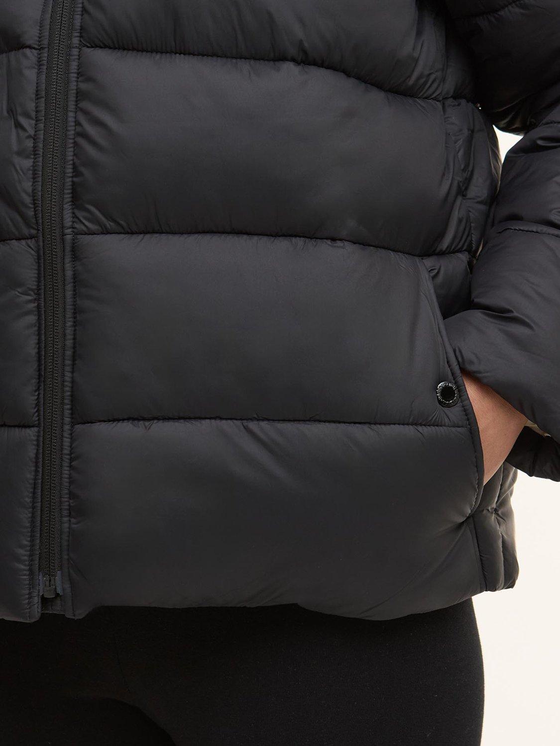 Product image 5 of 7, which shows Barbour International Olivios Hooded Puffer Jacket, Black, 12