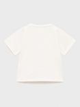 Mango Kids' Fresh Snoopy Cotton Tie T-Shirt, Natural White