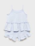 Mango Kids' Nubeb Cotton Pyjama Set, Lt-pastel Blue