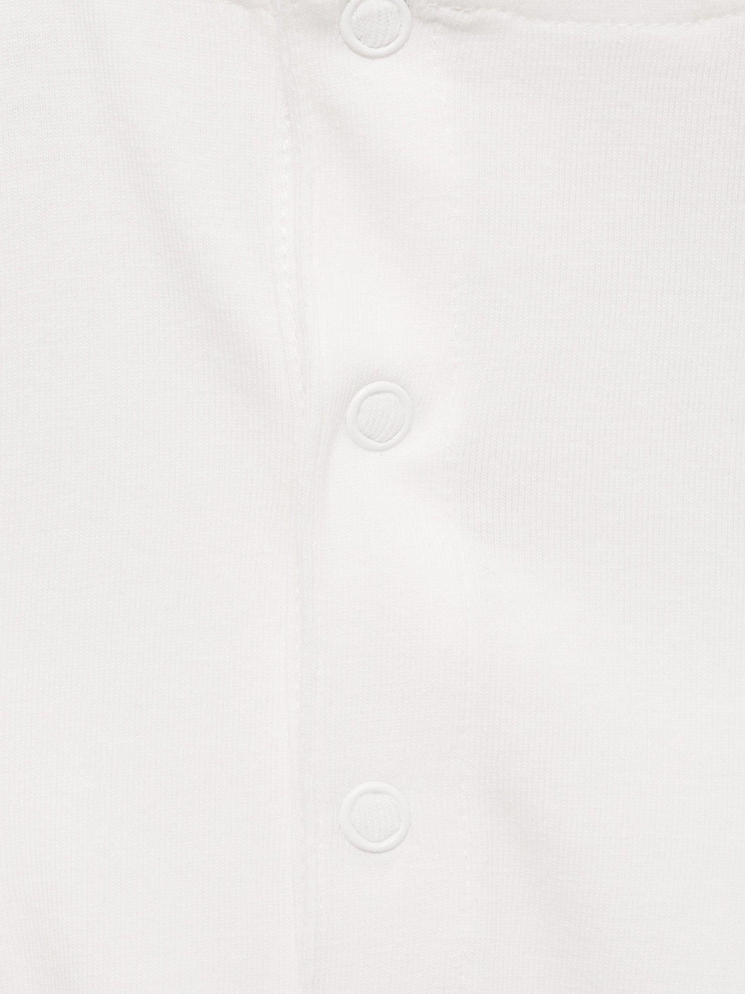 Product image 3 of 4, which shows Mango Baby Cotton Frill Bodysuit, Natural White, 1-3 mths