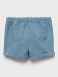 Mango Baby Laurel Cotton Linen Blend Shorts, Green