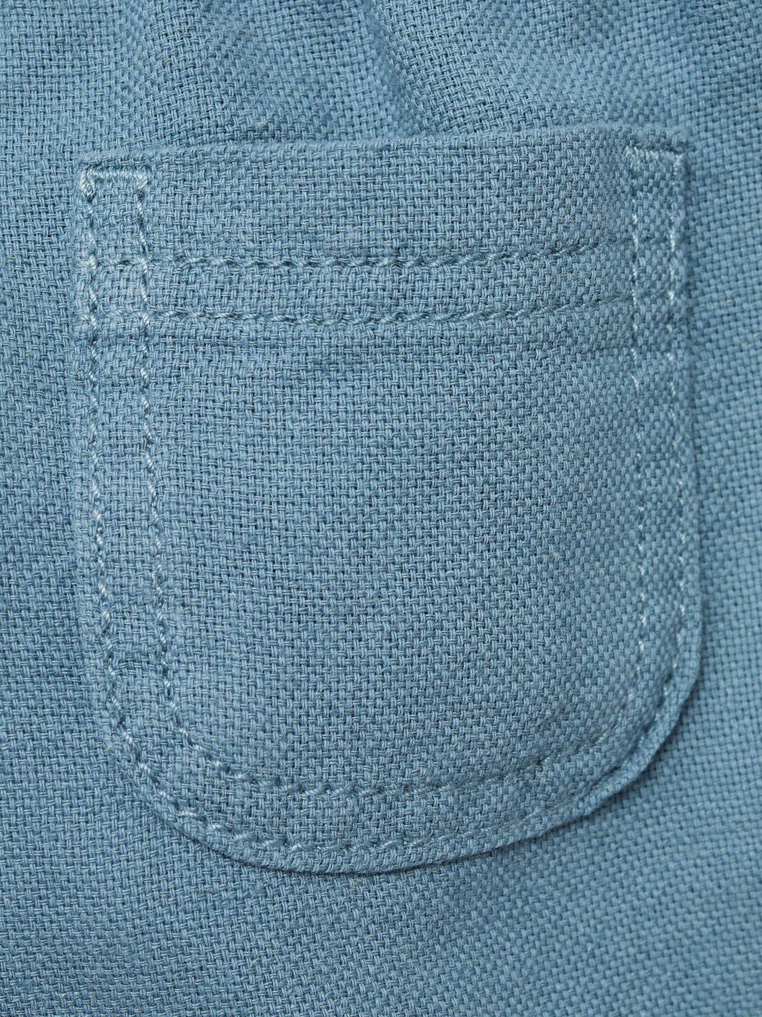 Product image 3 of 4, which shows Mango Baby Laurel Cotton Linen Blend Shorts, Green, 1-3 mths