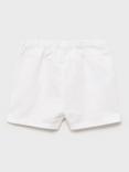 Mango Baby Sal Cotton Linen Button Shorts, White