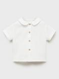 Mango Kids' Cotton Hamlet Shirt, Natural White