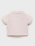 Mango Kids' Nuez Cotton Shirt, Pink