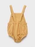 Mango Baby Camel Cotton-Linen Romper, Medium Yellow