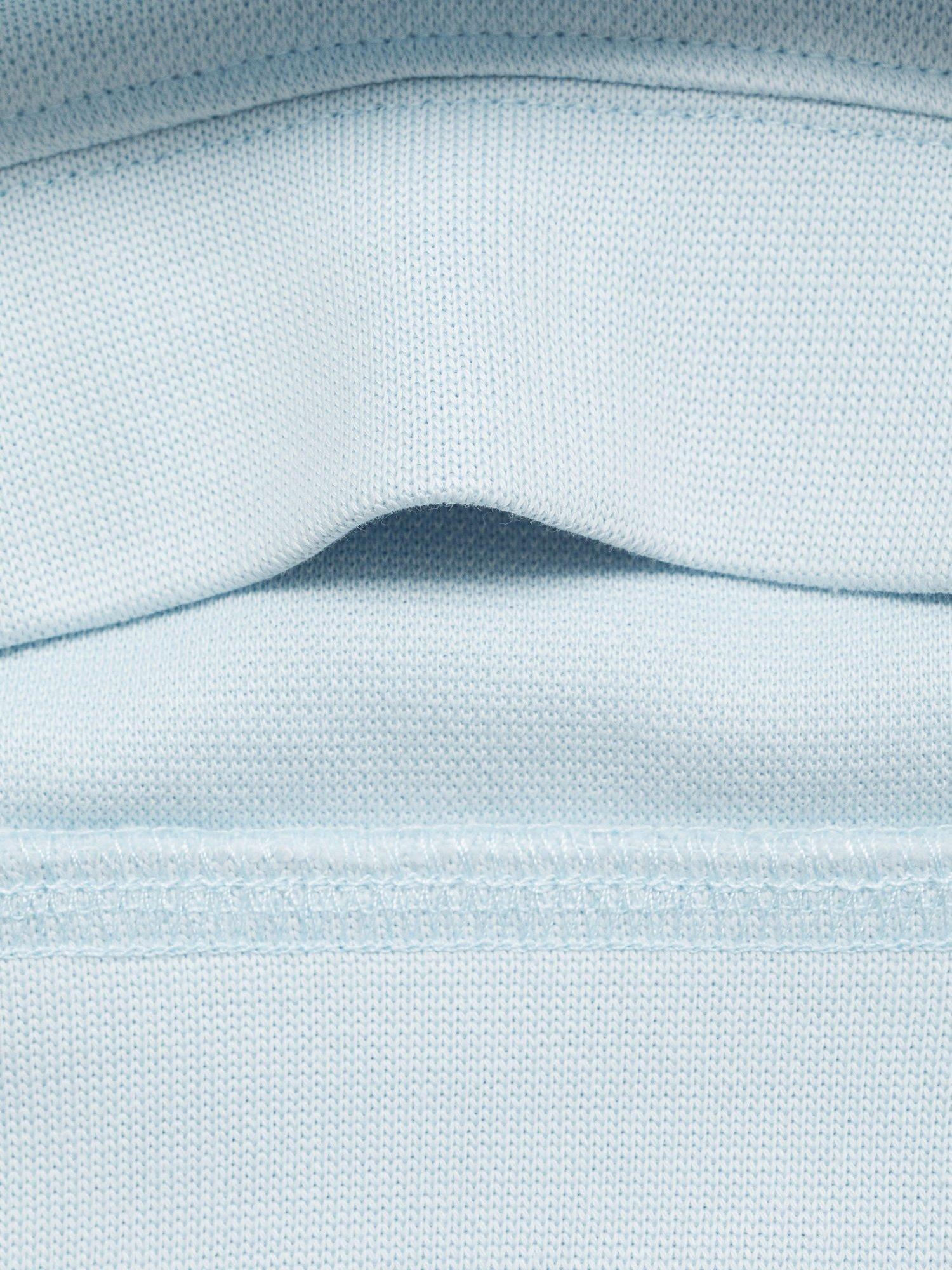 Product image 3 of 4, which shows Mango Kids' Cotton Pique Sweatshirt, Light Pastel Blue, 12-18 months