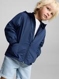 Mango Kids' Chus Hooded Raincoat, Navy