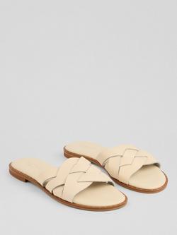 L.K.Bennett Amara Woven Multi-Strap Flat Sandals, Cre-ecru - view 2, Cre-ecru