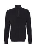 Barbour International Crawley Half Zip Wool Cotton Blend Jumper