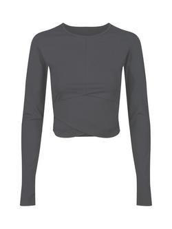 Davy J Wrap Long Sleeve Swim Top, Grey, Grey