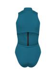 Davy J Power Cutout Swimsuit, Cerulian