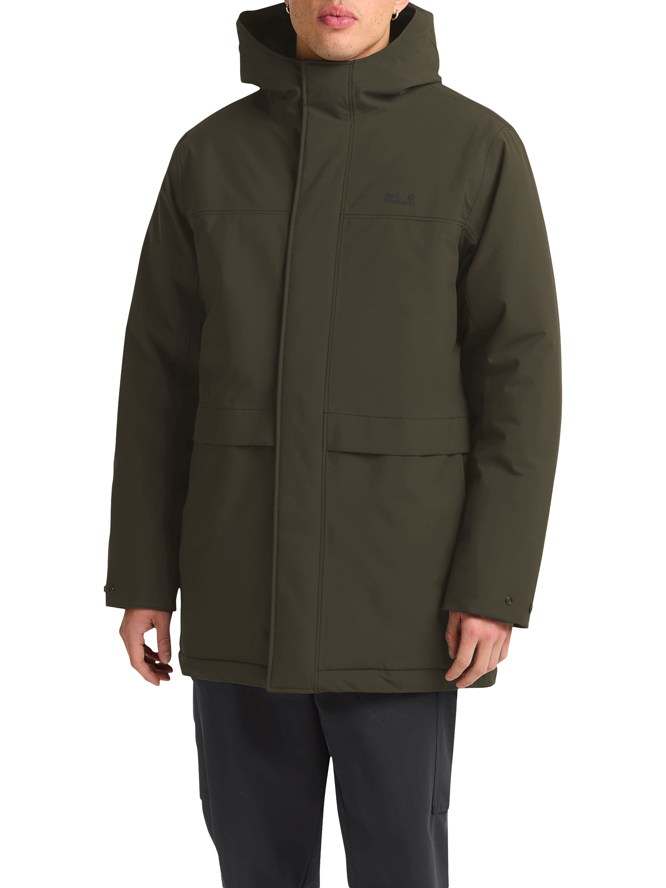 Jack Wolfskin Cold Camp Coat, Obsidian Moss