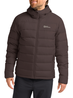 Jack Wolfskin Ather Down Hooded Jacket, Peat, Peat
