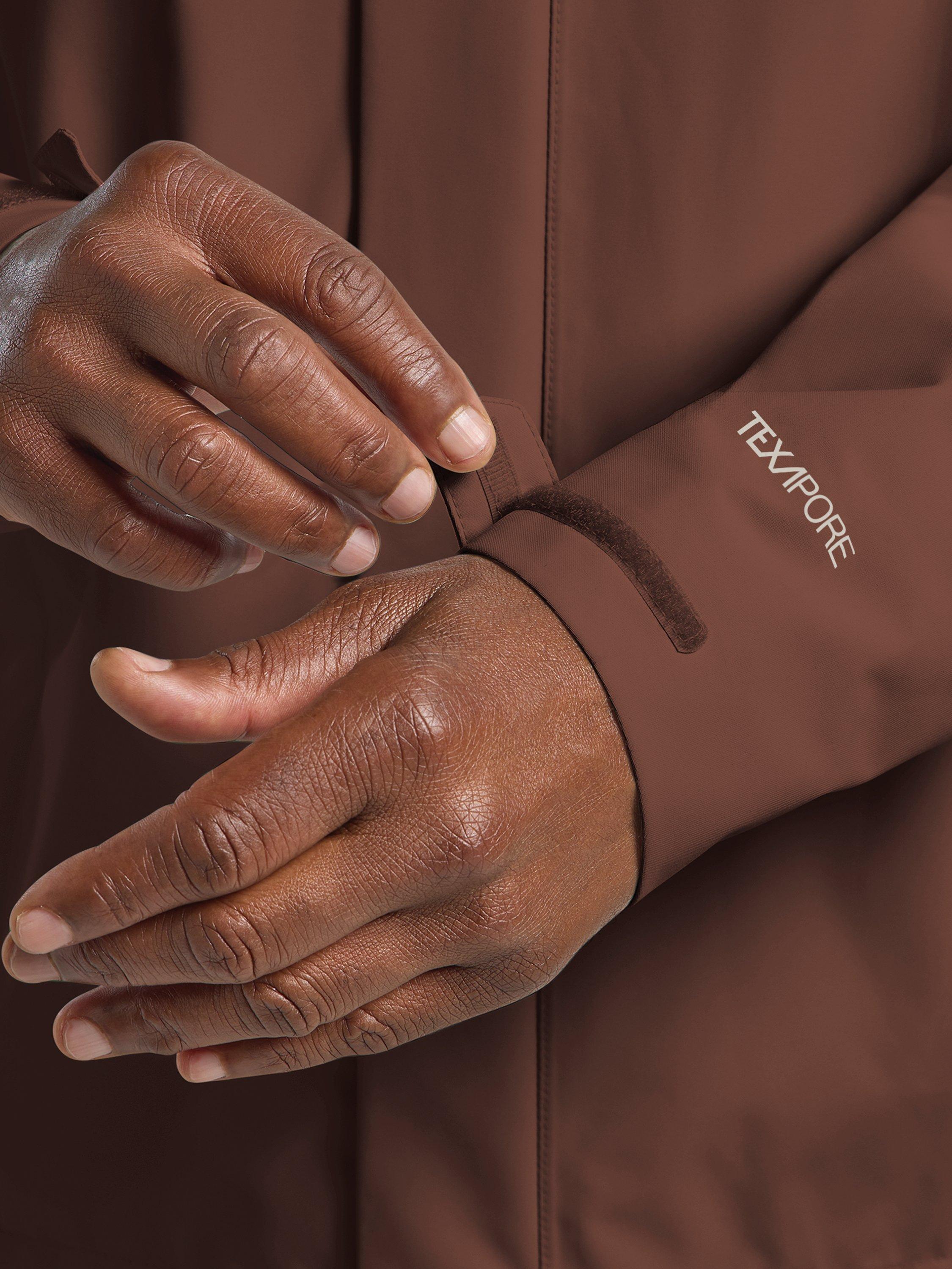 Product image 4 of 6, which shows Jack Wolfskin Trail Time 2L Waterproof Jacket, Hot Choc, S