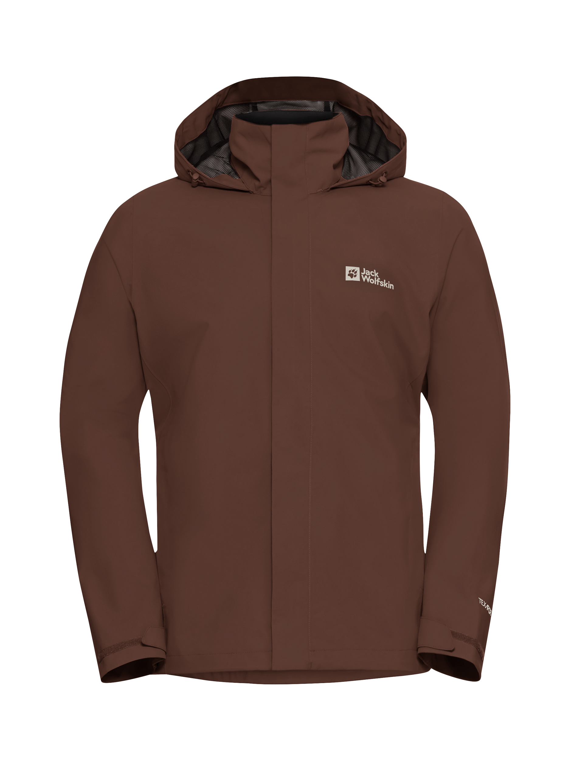 Product image 6 of 6, which shows Jack Wolfskin Trail Time 2L Waterproof Jacket, Hot Choc, S
