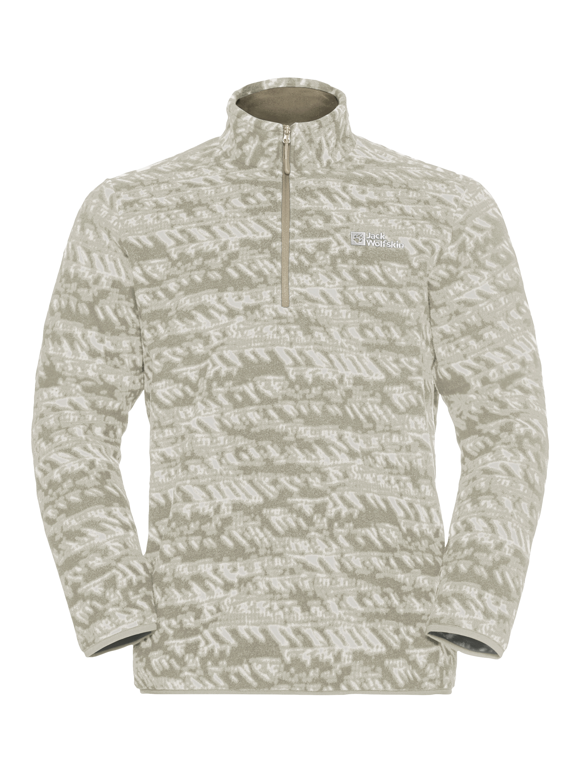 Product image 6 of 6, which shows Jack Wolfskin Big Sky Half Zip Top, Linen, S