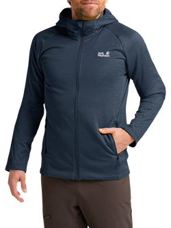 Jack Wolfskin Peak District Fleece Jacket, Midnight Sky, Midnight Sky