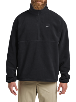 Jack Wolfskin Men's Sumetro Half Zip Jacket, Black, Black