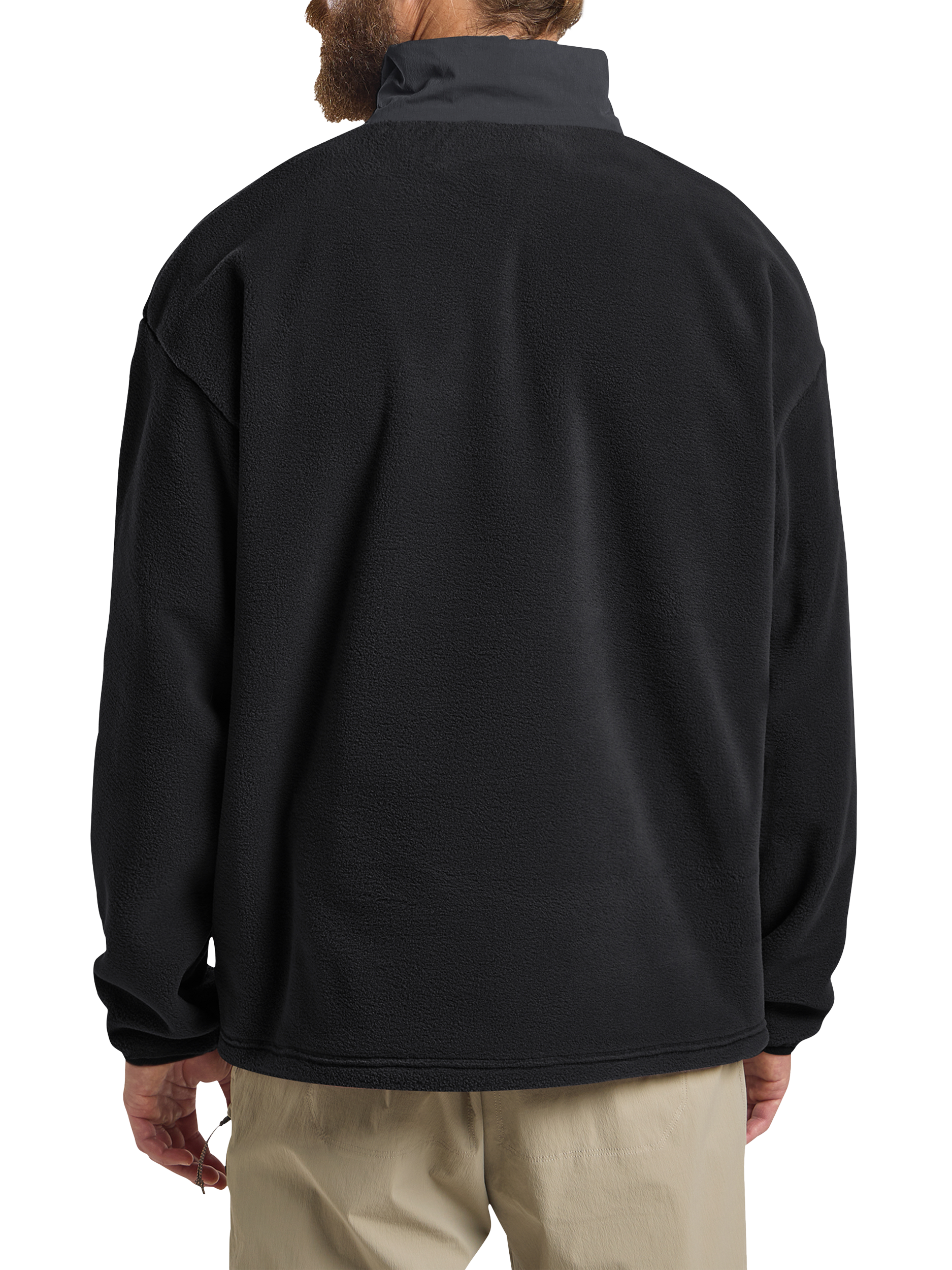 Product image 2 of 5, which shows Jack Wolfskin Men's Sumetro Half Zip Jacket, Black, S