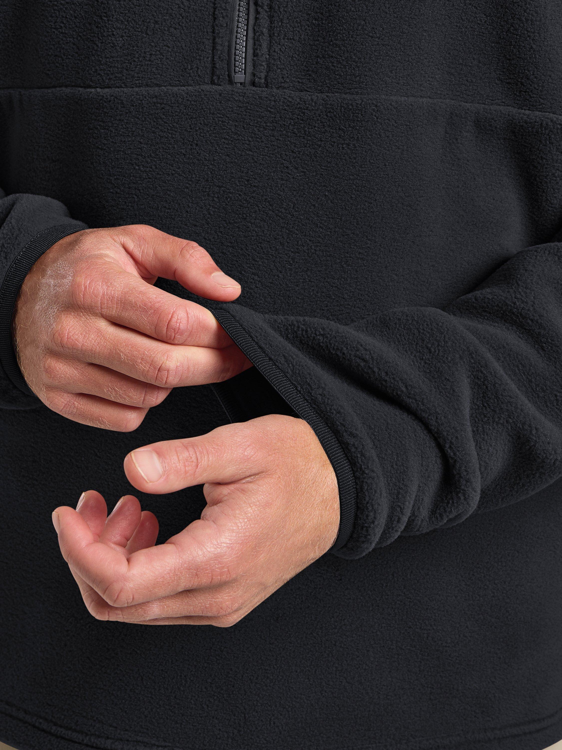 Product image 4 of 5, which shows Jack Wolfskin Men's Sumetro Half Zip Jacket, Black, S