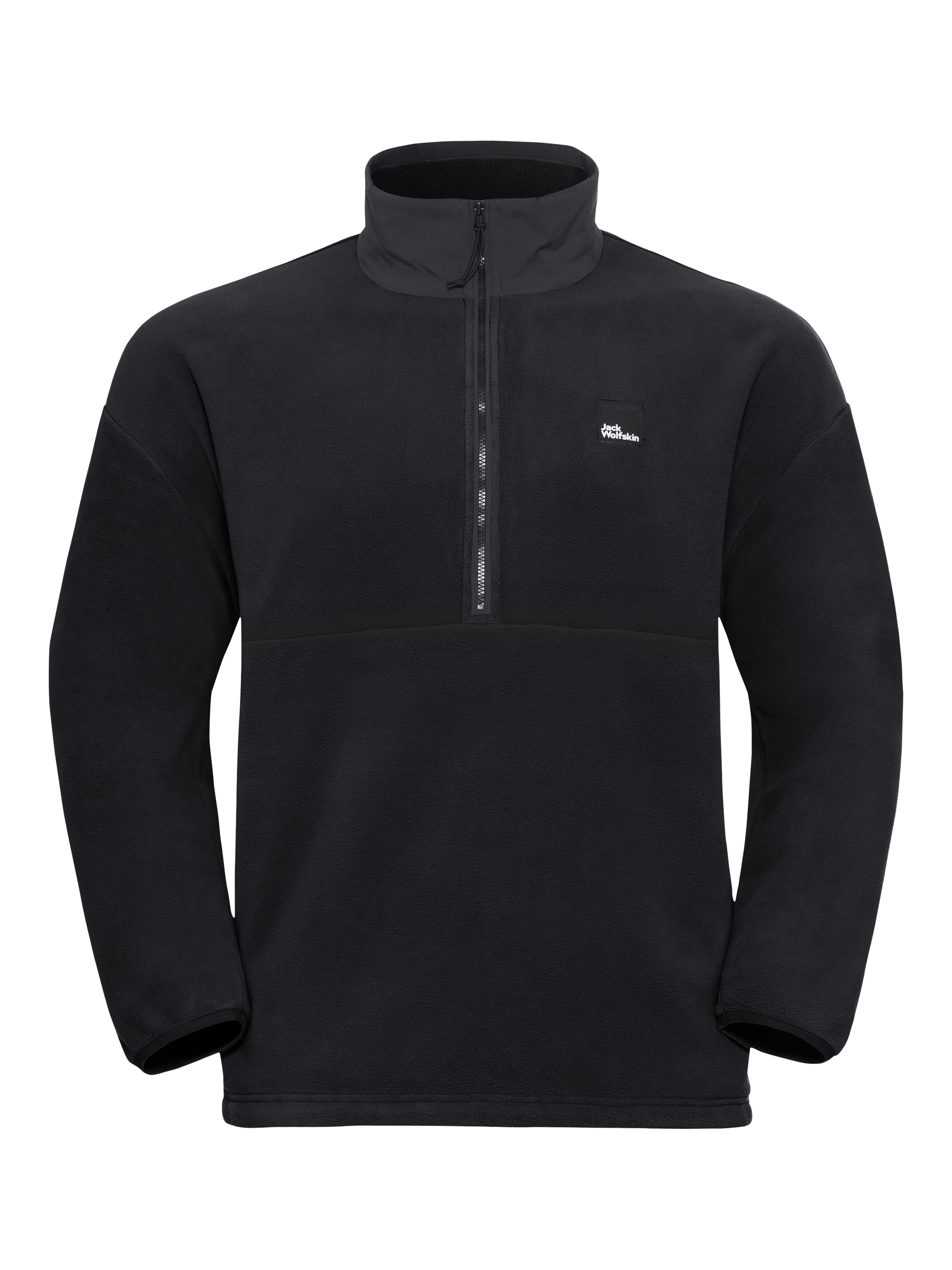 Product image 5 of 5, which shows Jack Wolfskin Men's Sumetro Half Zip Jacket, Black, S