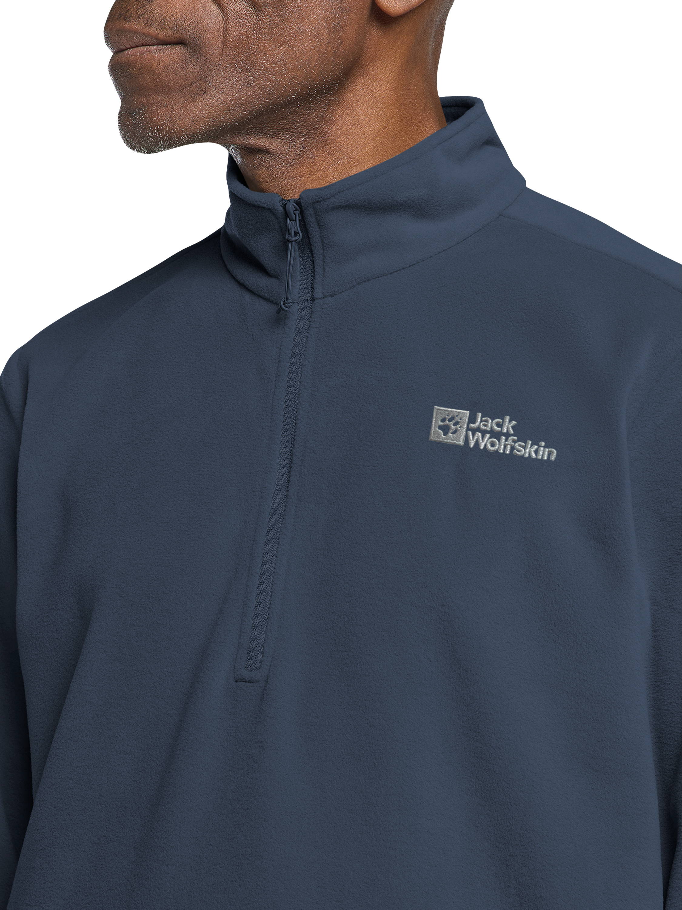 Product image 3 of 6, which shows Jack Wolfskin Taunus Half Zip Fleece, Midnight Sky, M