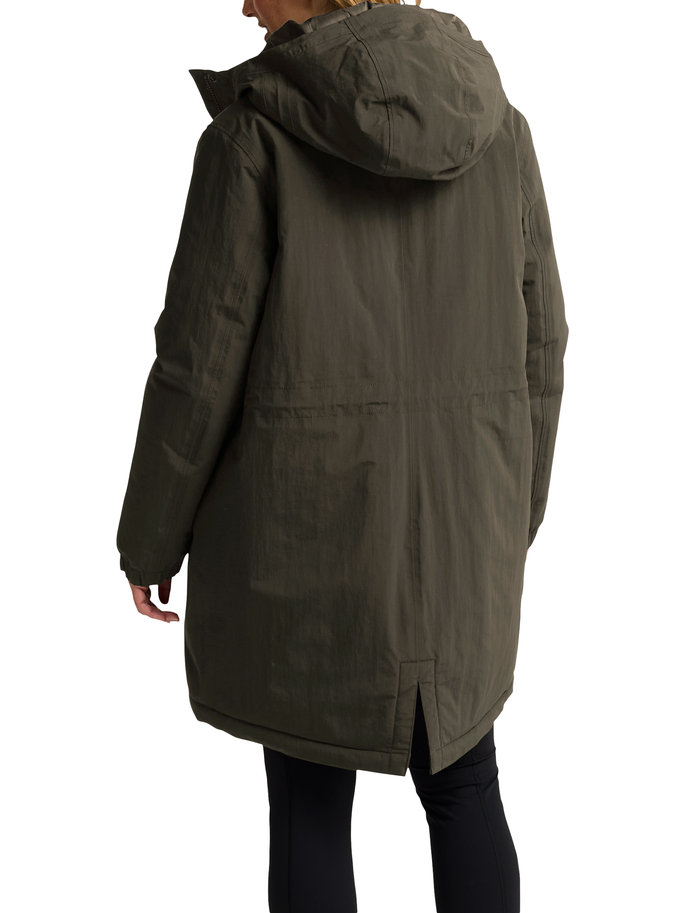 Product image 2 of 6, which shows Jack Wolfskin Chilly Frost Parka Coat, Obsidian Moss, S