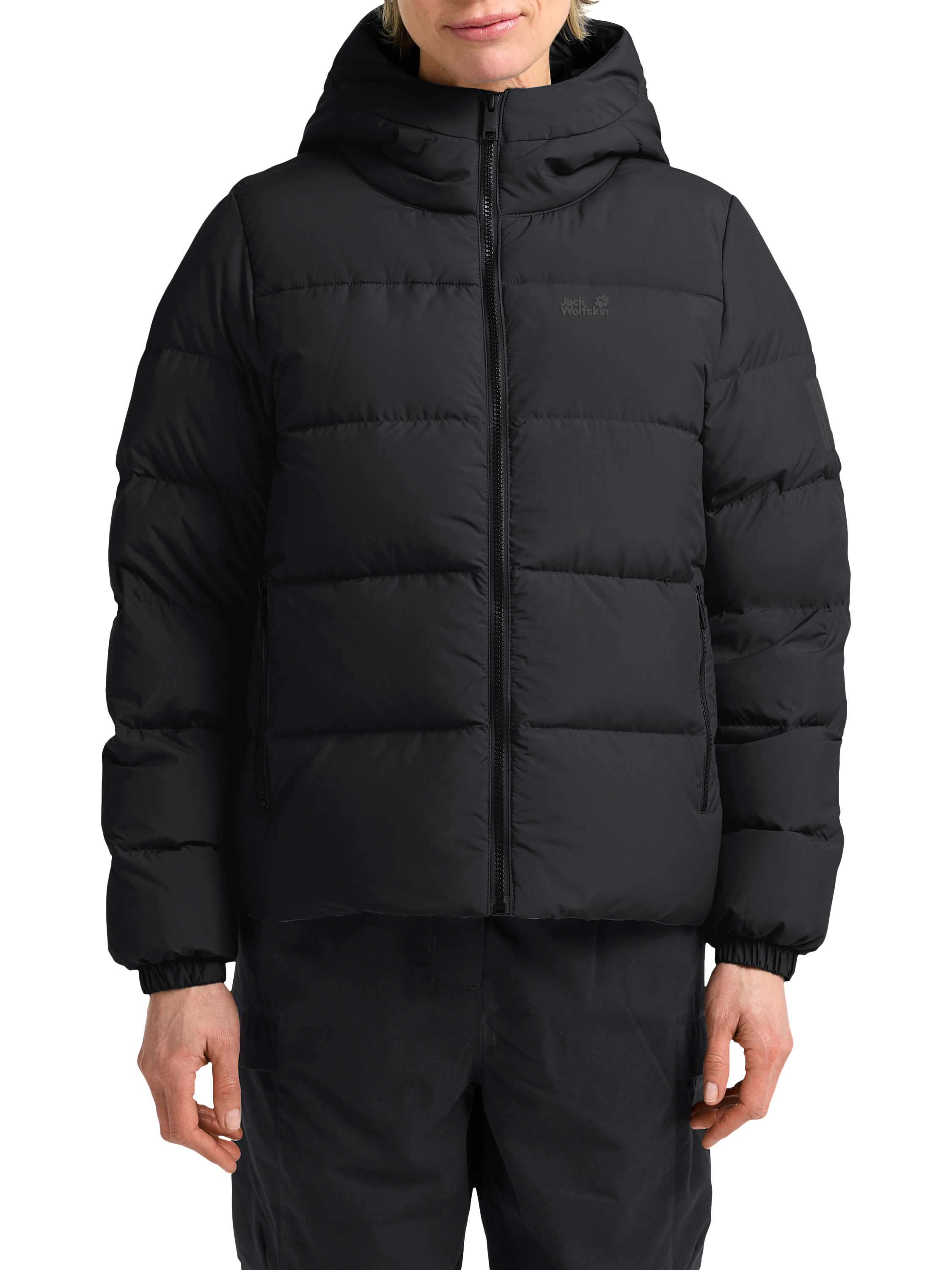Product image 1 of 6, which shows Jack Wolfskin Frozen Palace Insulated Jacket, Black, L