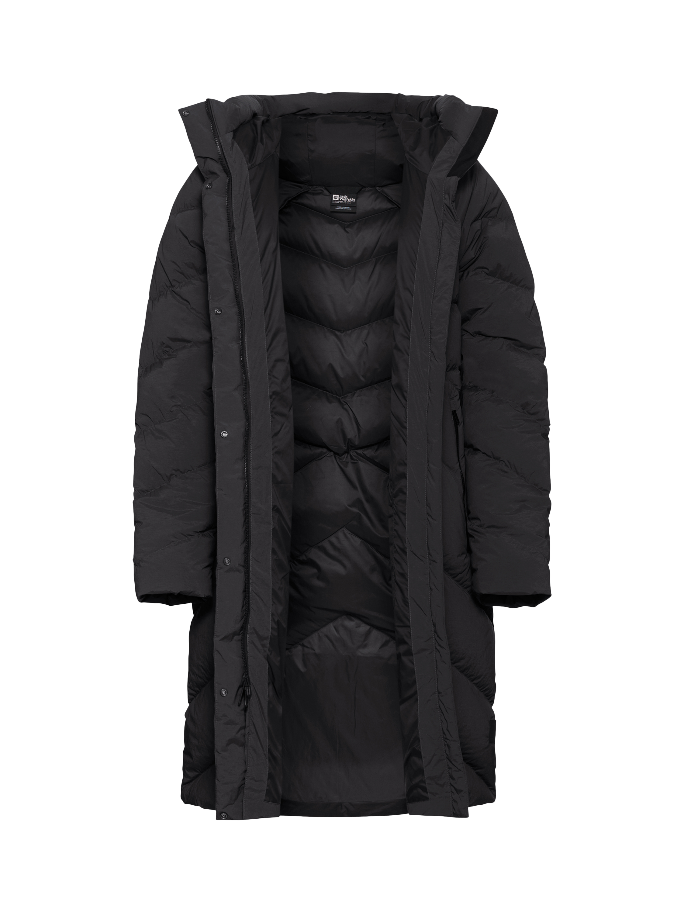 Product image 4 of 5, which shows Jack Wolfskin Marienplatz Padded Coat, Black, M