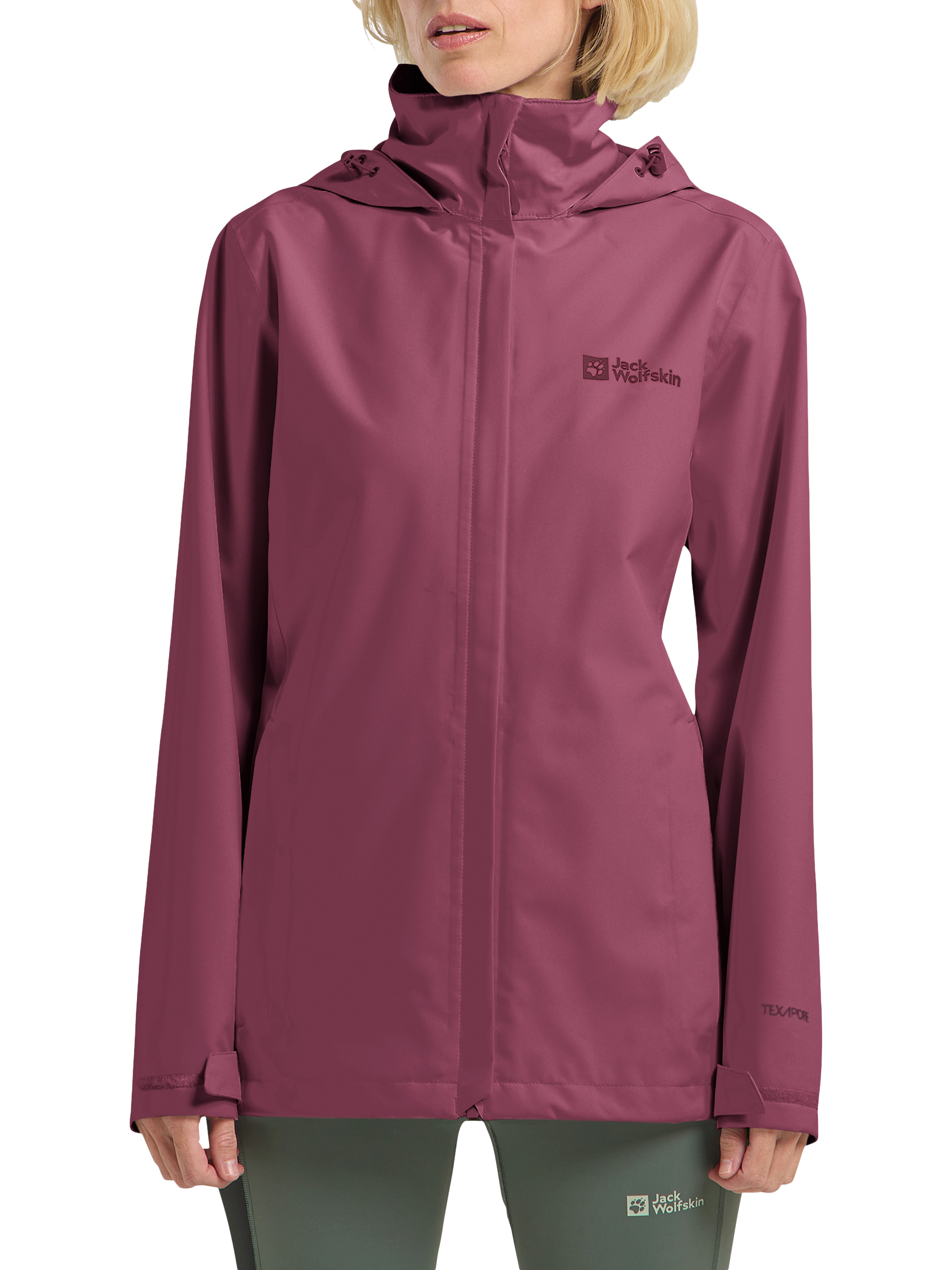 Product image 1 of 6, which shows Jack Wolfskin Trail Time 2L Jacket, Raisin, S