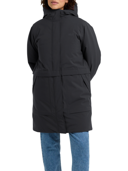 Jack Wolfskin Wintertide Weatherproof Jacket, Black, Black