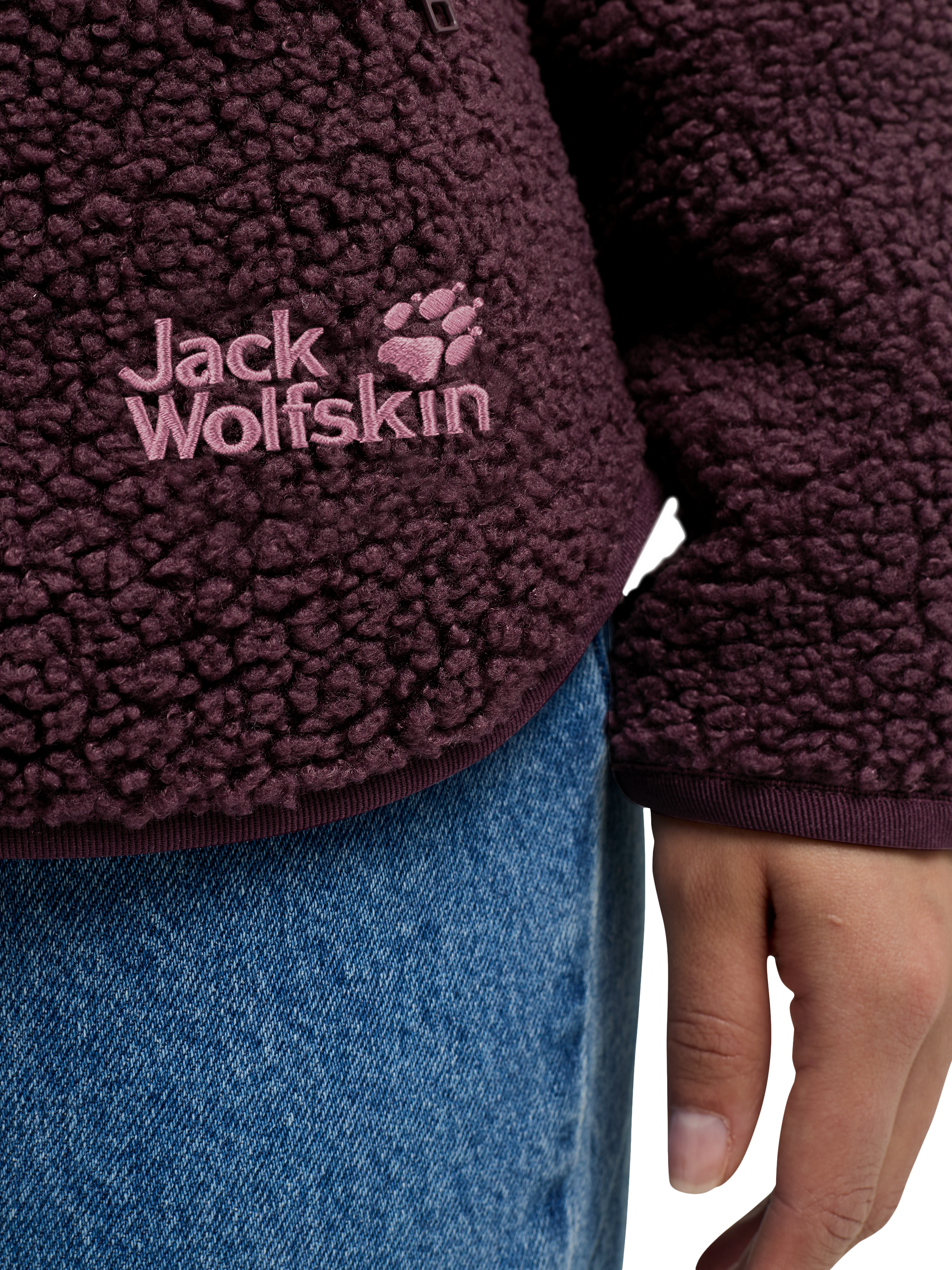 Product image 4 of 6, which shows Jack Wolfskin High Curl Jacket, Amaranth, XS