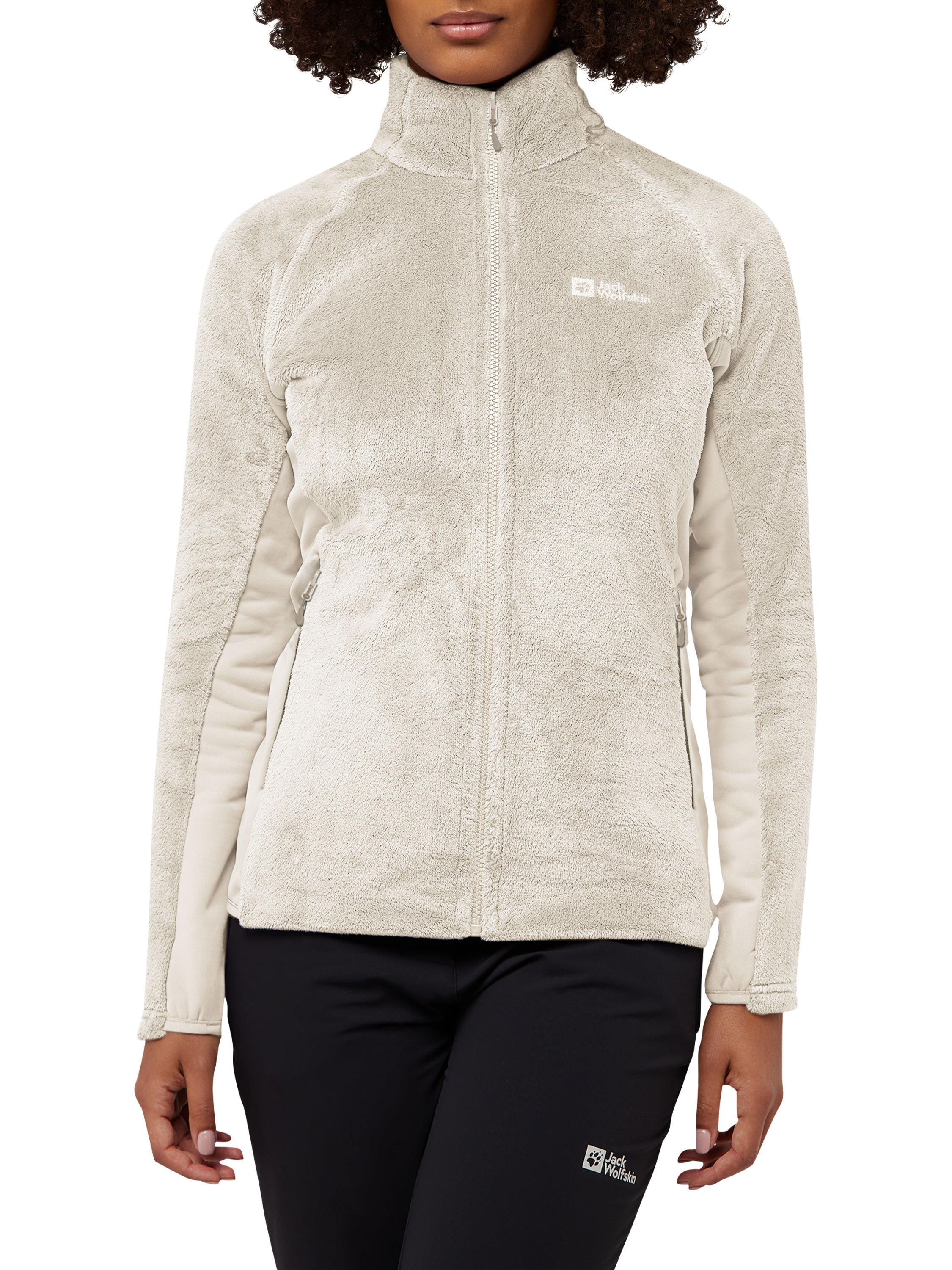 Product image 1 of 6, which shows Jack Wolfskin Rotwand Fleece Jacket, Pale Sand, L
