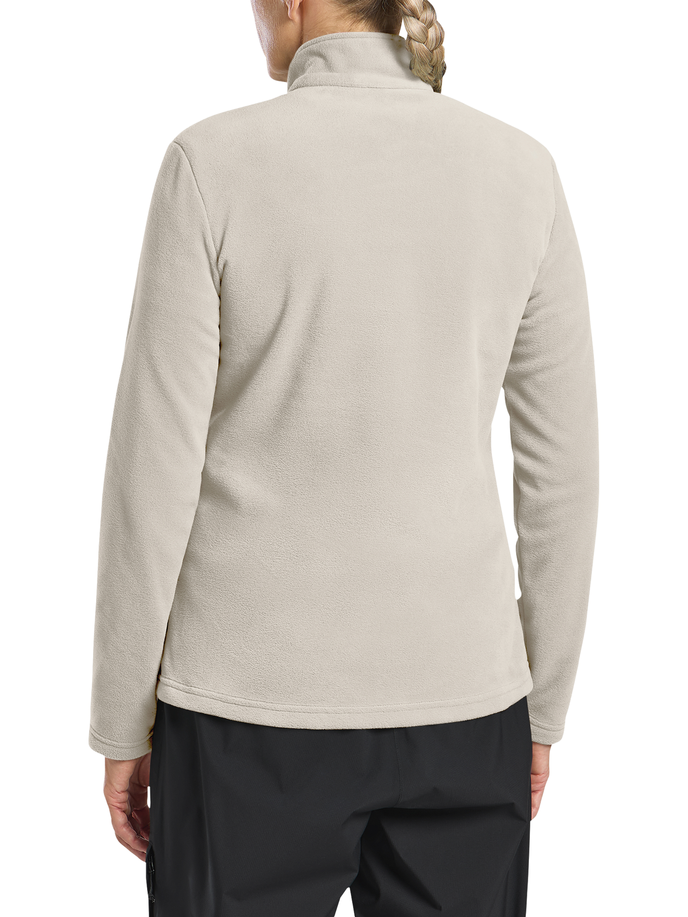 Product image 2 of 5, which shows Jack Wolfskin Taunus Zip Midlayer Fleece, Pale Sand, XS