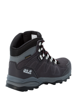 Jack Wolfskin Refugio Texapore Mid Boots, Dark Steel/Purple - view 2, Dark Steel / Purple