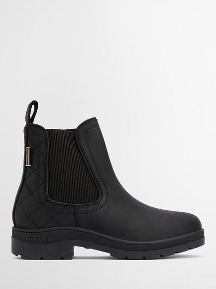 Barbour Amble Leather Blend Chelsea Boots, Black, Black