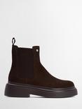 Barbour Celina Leather Blend Chelsea Boots, Brown