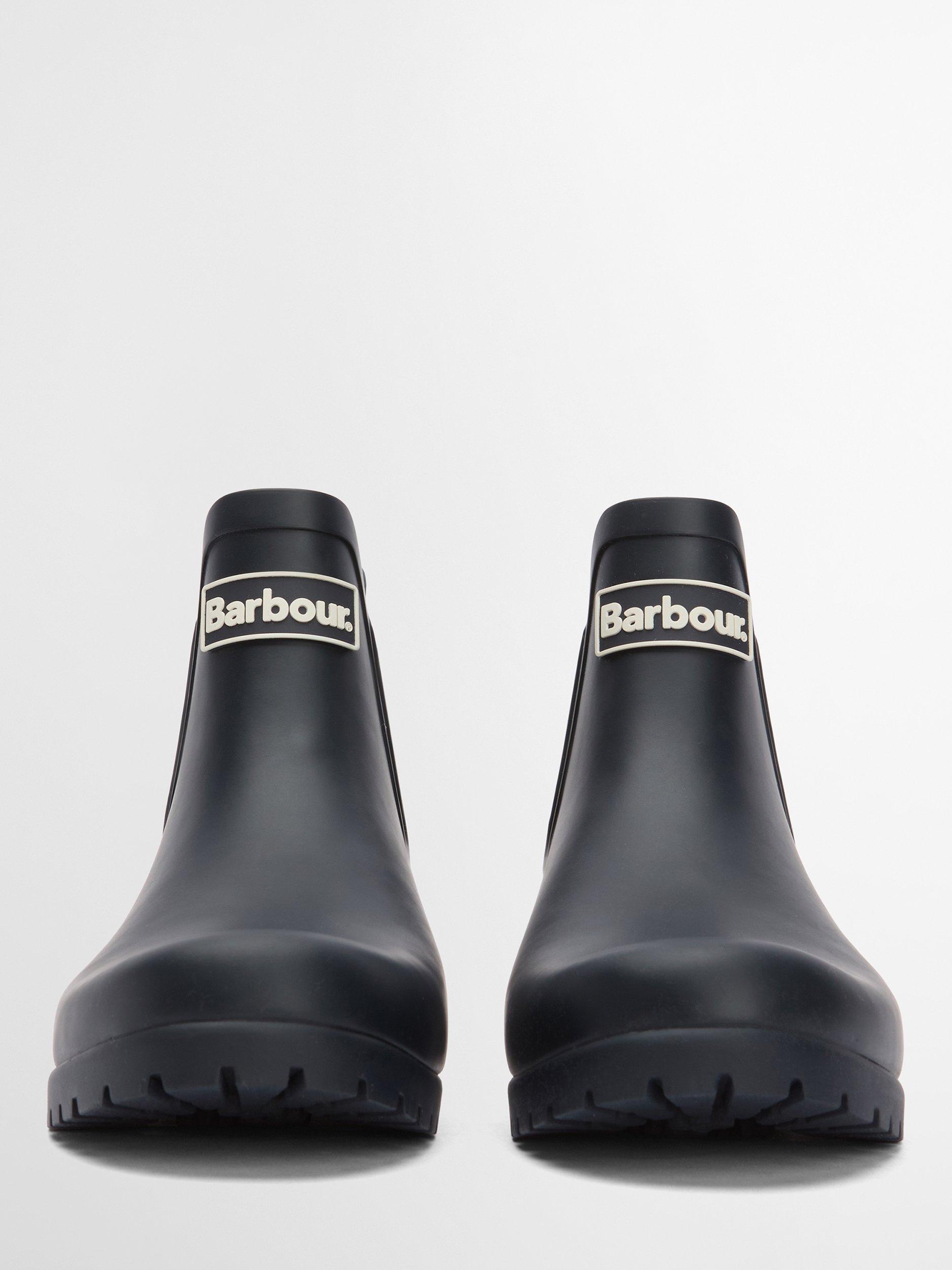 Product image 3 of 10, which shows Barbour Wilton Wellington Boots, Navy, 3