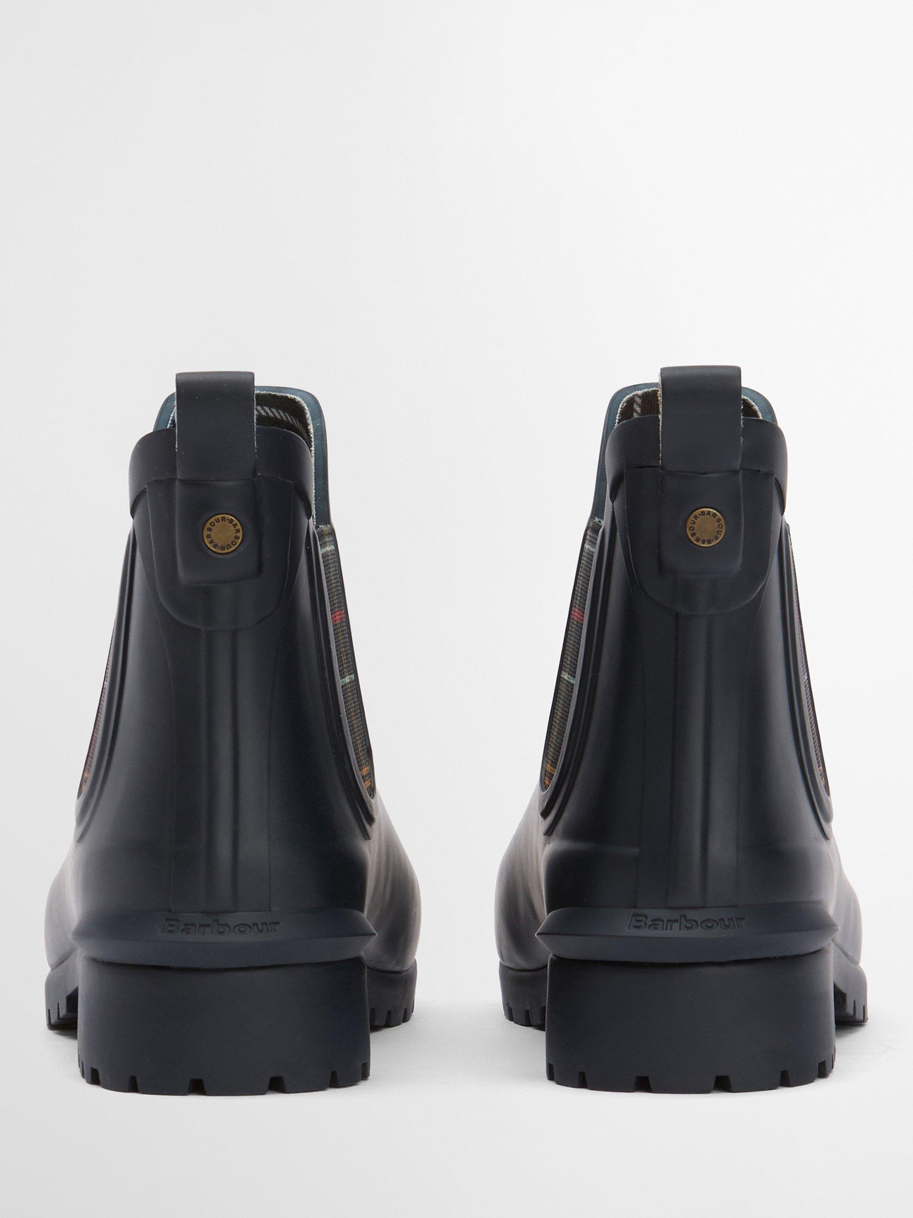 Product image 10 of 10, which shows Barbour Wilton Wellington Boots, Navy, 3