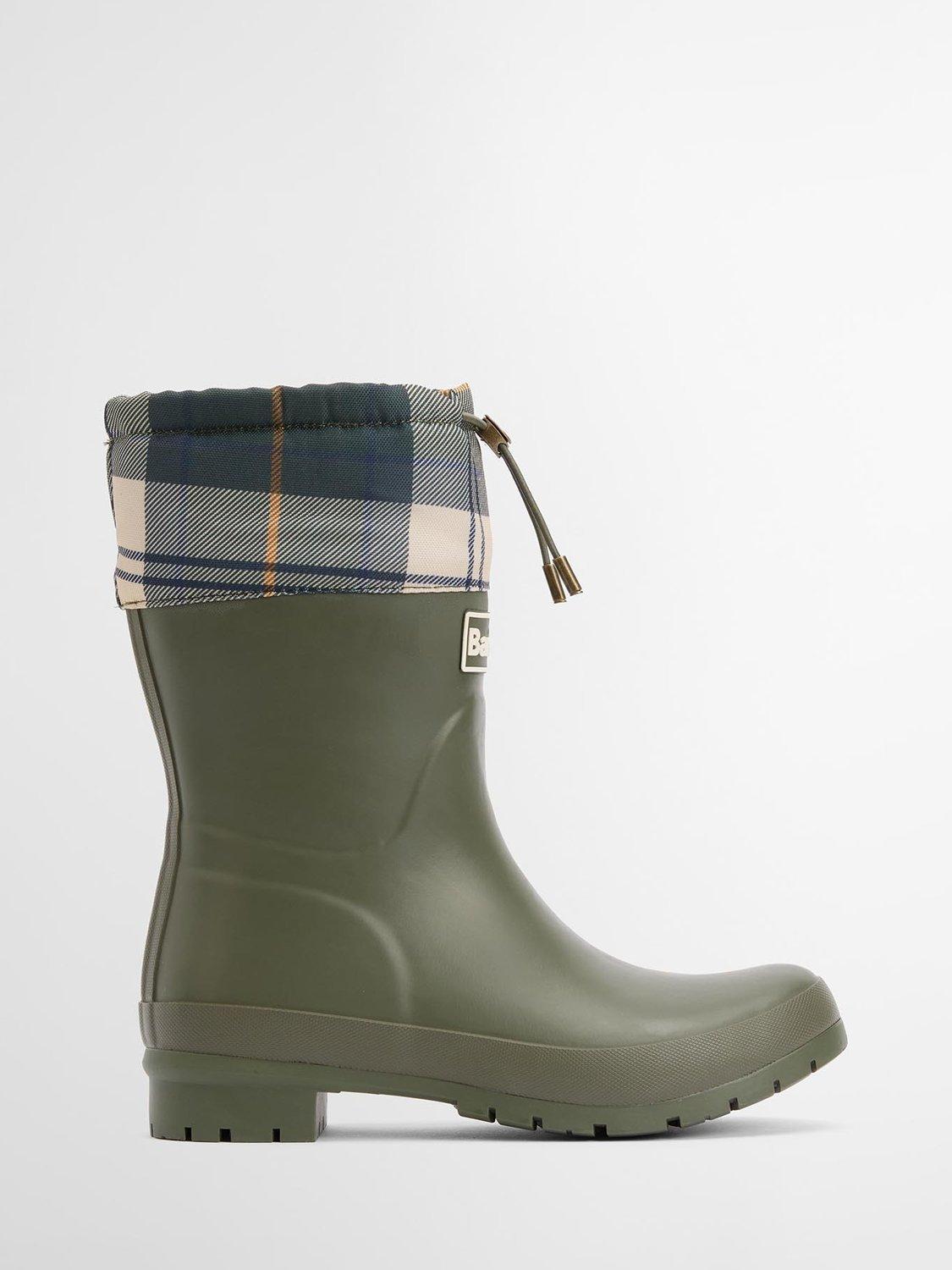Barbour Mowbray Wellington Boots, Green/Multi
