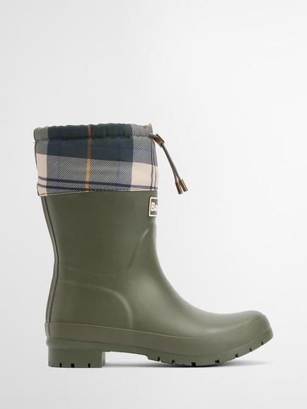 Barbour Mowbray Wellington Boots, Green/Multi, Green/Multi