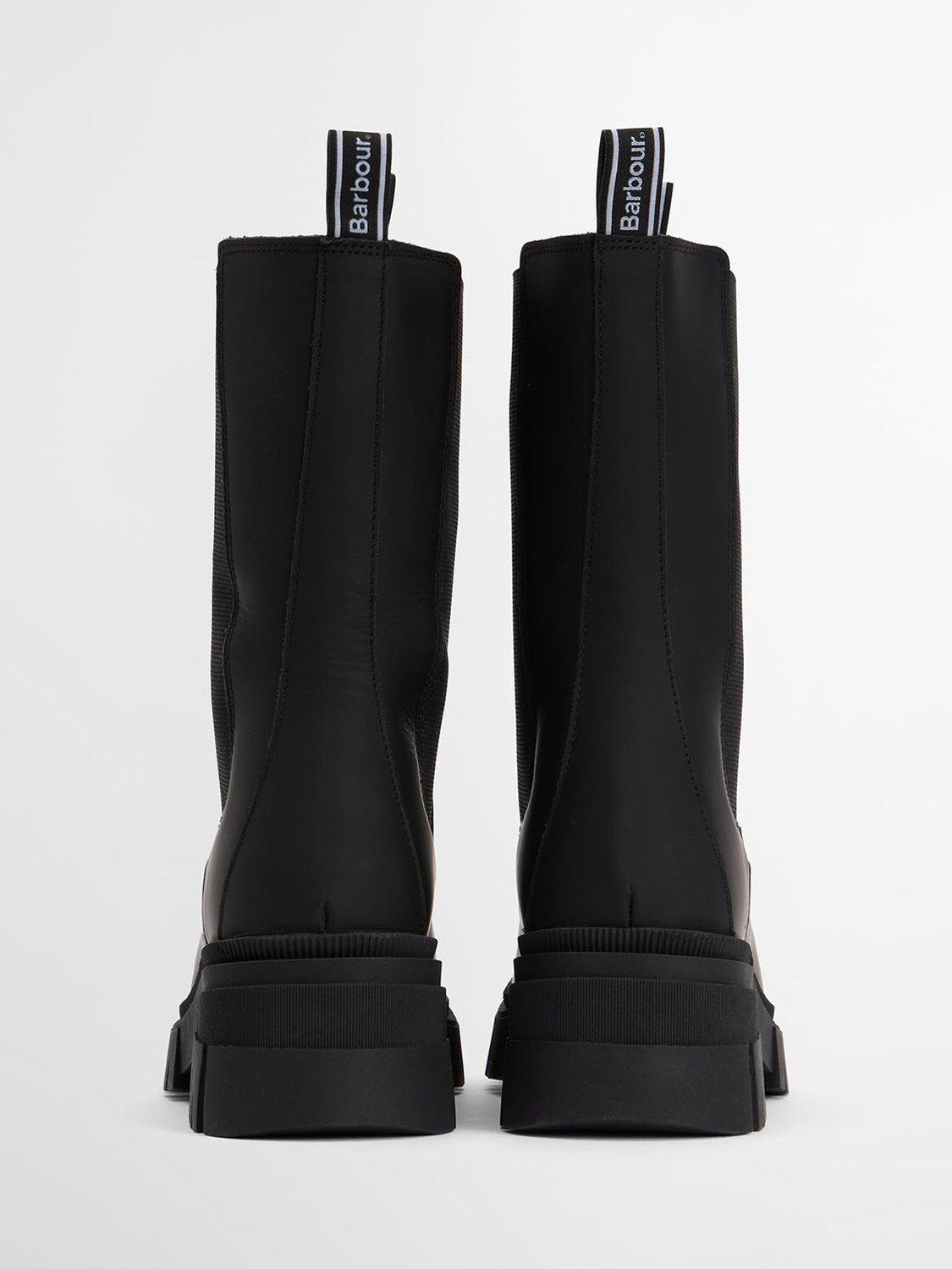 Product image 3 of 9, which shows Barbour Sidneigh Leather Blend Chelsea Boots, Black, 8