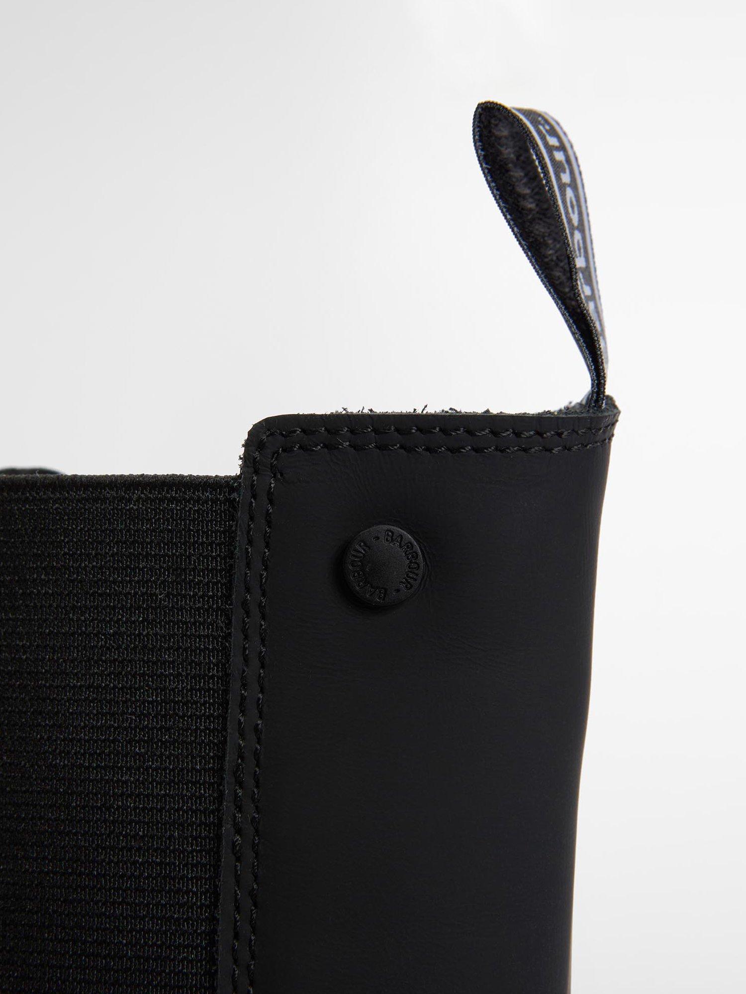 Product image 7 of 9, which shows Barbour Sidneigh Leather Blend Chelsea Boots, Black, 8